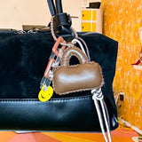 Cindy Vegan Bowler Bag in Black