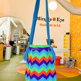 Colombian Bag - Technicolor Cool Chevron