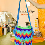 Colombian Bag - Technicolor Cool Chevron