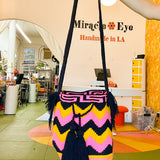 Colombian Bag - Technicolor Pink Onyx Chevron