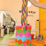 Colombian Bag - Technicolor Rainbow Waves