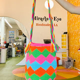 Colombian Bag - Technicolor Rainbow Waves