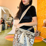 Colombian Bag - Folk Flower Chocolate Oat