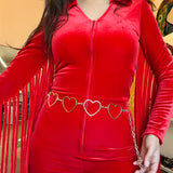 Heart of Gold Chain Belt