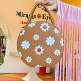 Flower Power Round Hand Bag