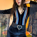 Heart of Glass Belt in Black