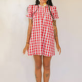 The Carolyn Gingham Mini-Dress
