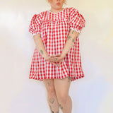 The Carolyn Gingham Mini-Dress