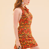 Cecilia Mini-Dress in Marigold