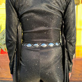 Daisy Gems Chain Belt in Silver