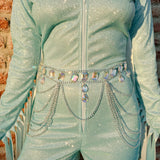 Rhinestone Fairy Chain Belt