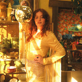 Rhinestone Cowgirl Drop Chain Belt in Gold