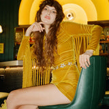 Heart of Gold Fringe Romper