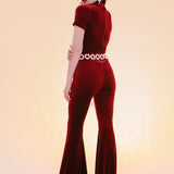 Jagger Jumpsuit in Maroon