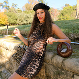 Audrey Mini-Dress in Leopard