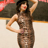 Audrey Mini-Dress in Leopard