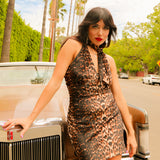 Donna Halter Mini-Dress