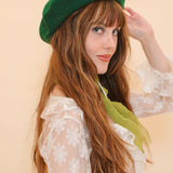 Brigitte Beret in Evergreen