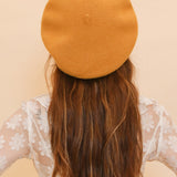 Brigitte Beret in Mustard