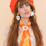 Brigitte Beret in Orange