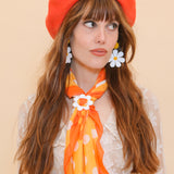 Brigitte Beret in Orange