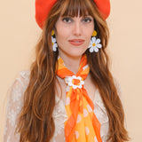 Brigitte Beret in Orange