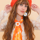 Brigitte Beret in Orange