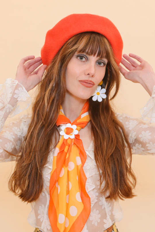 Brigitte Beret in Evergreen