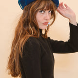 Brigitte Beret in Indigo Tie-Dye