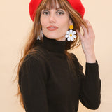 Brigitte Beret in Cherry Red