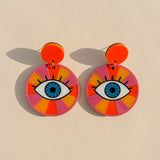 Rainbow Eye Earrings