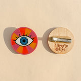 Rainbow Eye Hair Clip