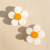 Marigold Hair Clip in White