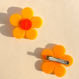 Marigold Hair Clip in Orange