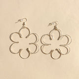 Silver Daisy Earrings