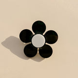 Marigold Brooch in Black