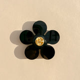 Marigold Brooch in Black