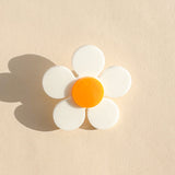 Marigold Brooch in White