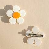 Marigold Hair Clip in White