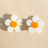 Marigold Hair Clip in White