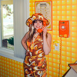 Rust Swirl Sun Hat