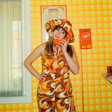 Rust Swirl Sun Hat