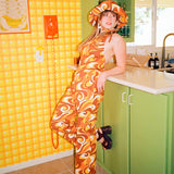 Rust Swirl Sun Hat