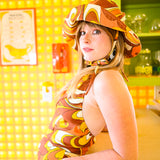Rust Swirl Sun Hat