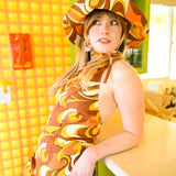 Rust Swirl Sun Hat