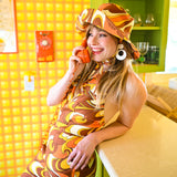 Rust Swirl Sun Hat