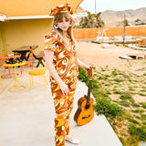 Wilson Button-Up in Rust Swirl