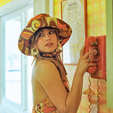 Rust Swirl Sun Hat