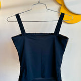 Vintage 1990’s Leopard Black Tank Top - M/L