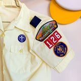 Vintage 1970’s Boy Scouts Butter Yellow Button-Up Shirt - XS/S